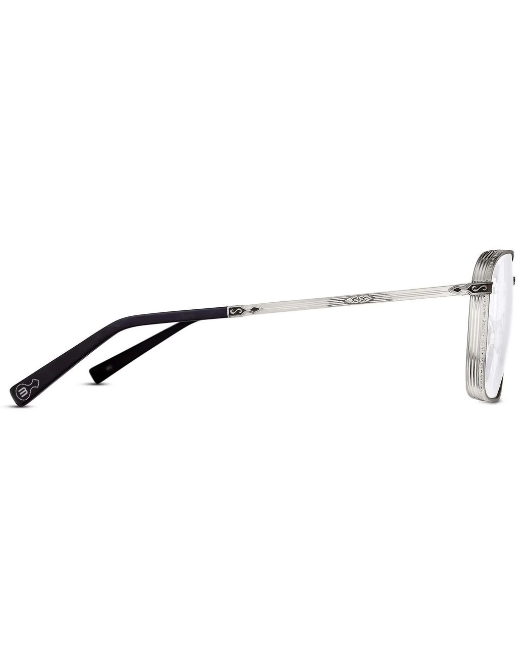 Matsuda White Square-Frame Glasses for men