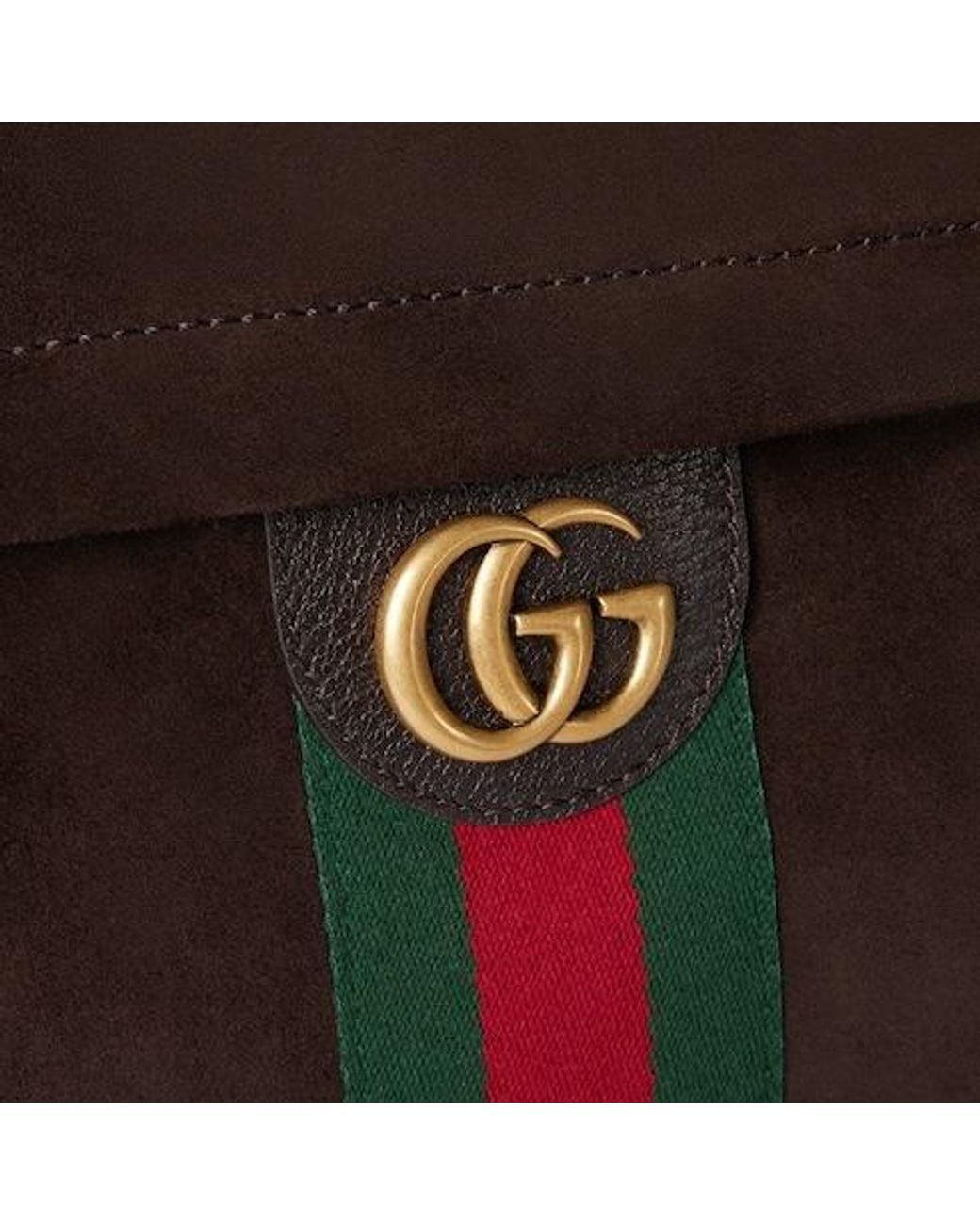 Gucci Brown Ophidia Medium Backpack for men