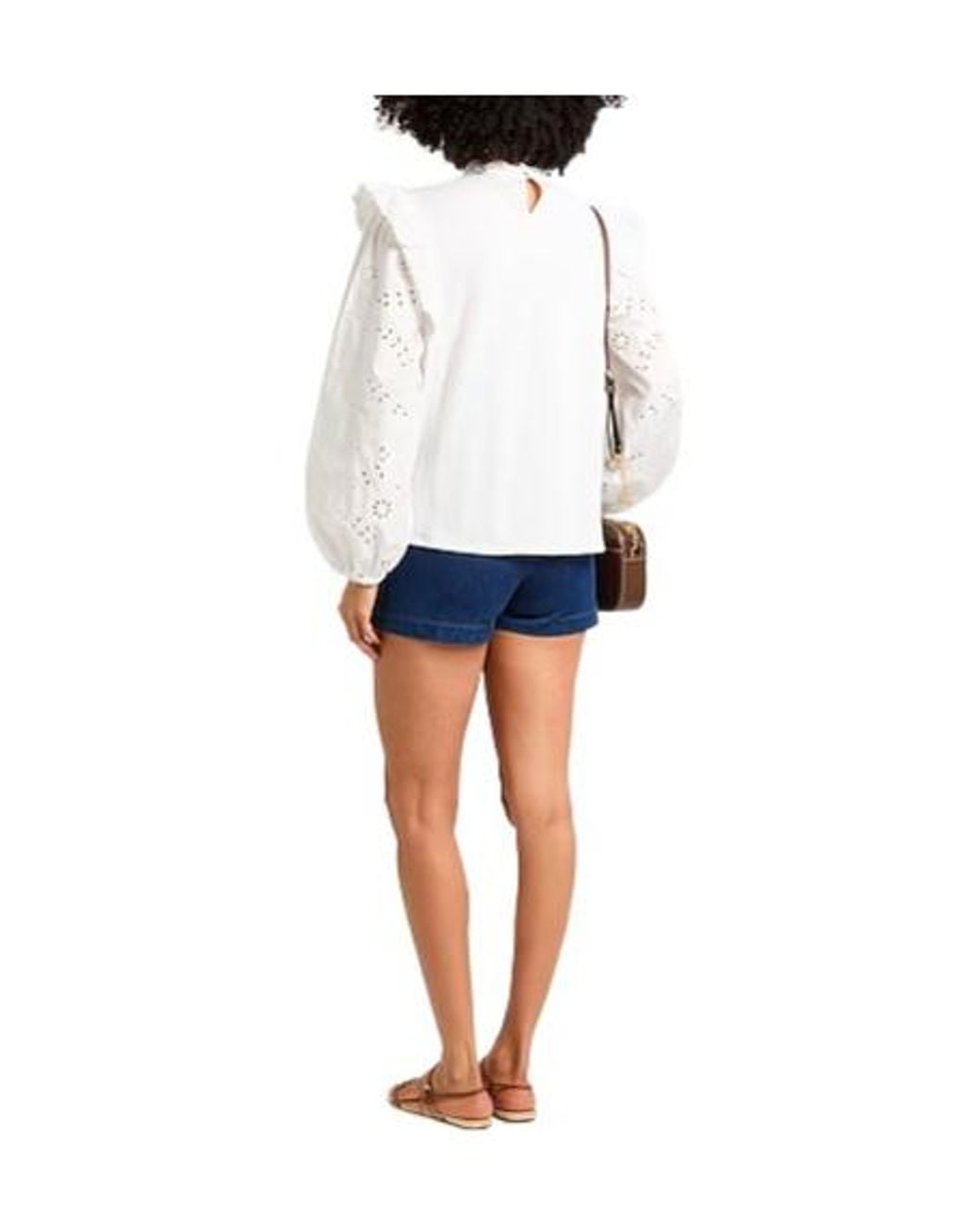 Weekend by Maxmara White Pleated Long-Sleeve Top