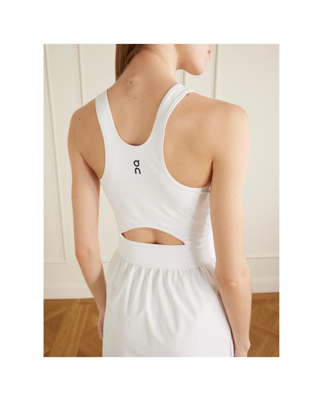 On Shoes White Performance Recycled Stretch Tennis Dress