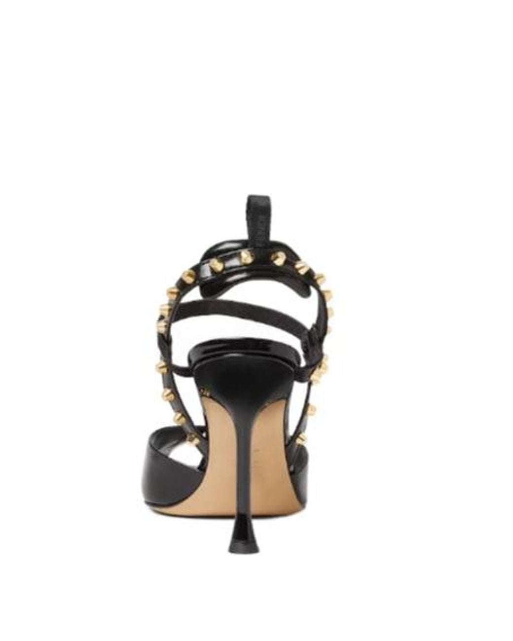 Fendi Black Very Colibrì Patent Leather High-Heeled Sandals