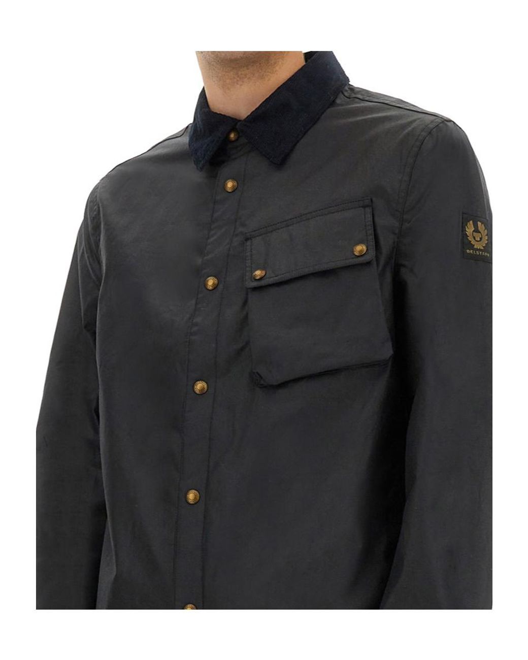 Belstaff Multicolor Waxed Velvet-Collar Jacket for men