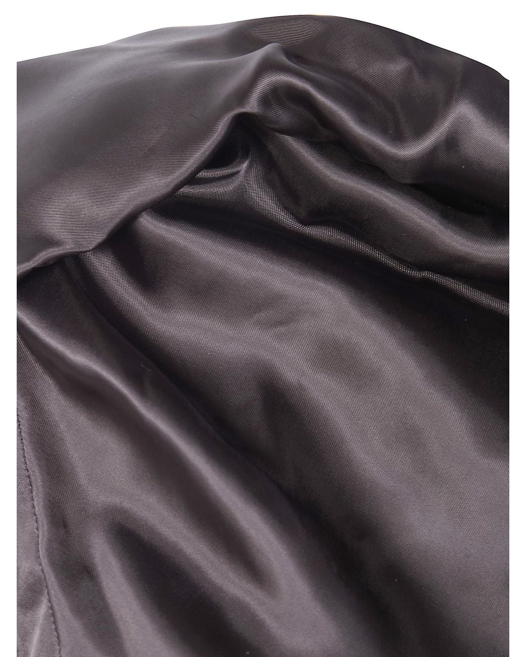 Rick Owens Gray Asymmetric Hem Draped Top