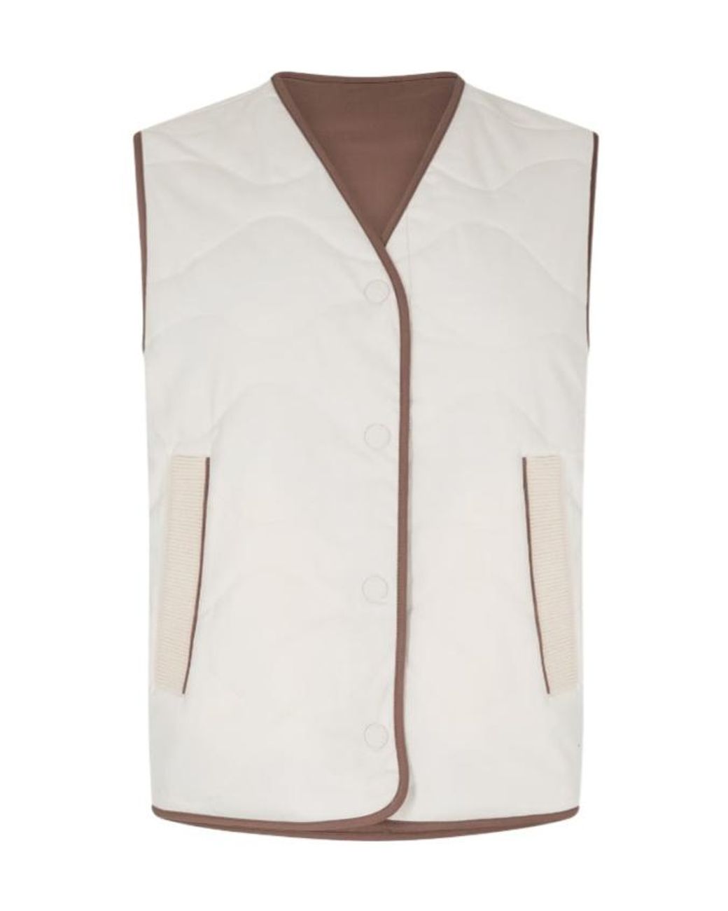 Varley White Lori Reversible Gilet