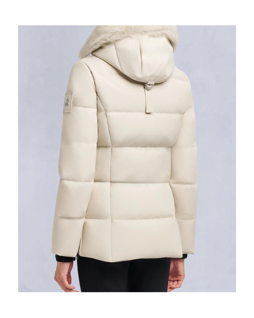 Moose Knuckles Natural Cloud 3Q Sh Hooded Puffer Coat