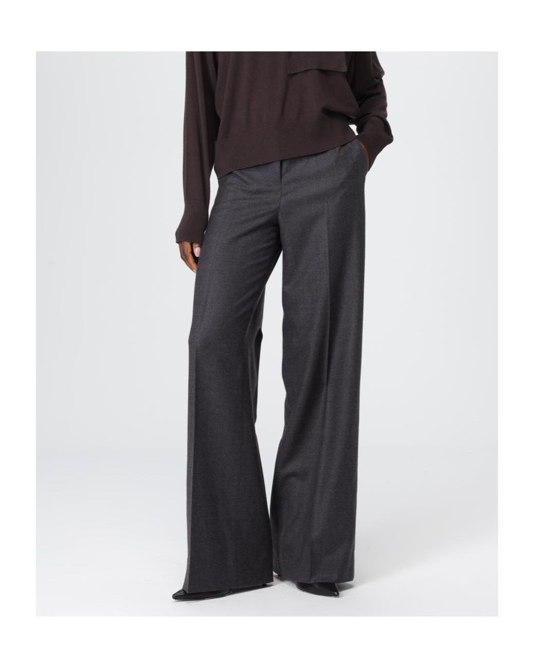 Incotex Blue Wool Tailored Pants