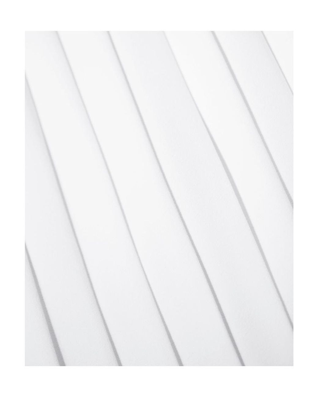 Self-Portrait White Crystal-Embellished Pleated Dress