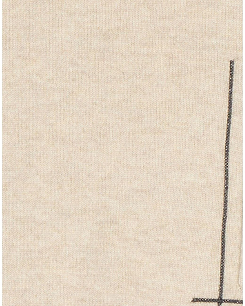 Brunello Cucinelli Natural Solid-Colored Medium-Thick Knitted Top