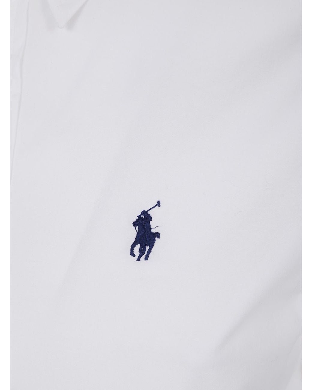 Polo Ralph Lauren Purple Logo-Embroidered Long-Sleeved Shirt