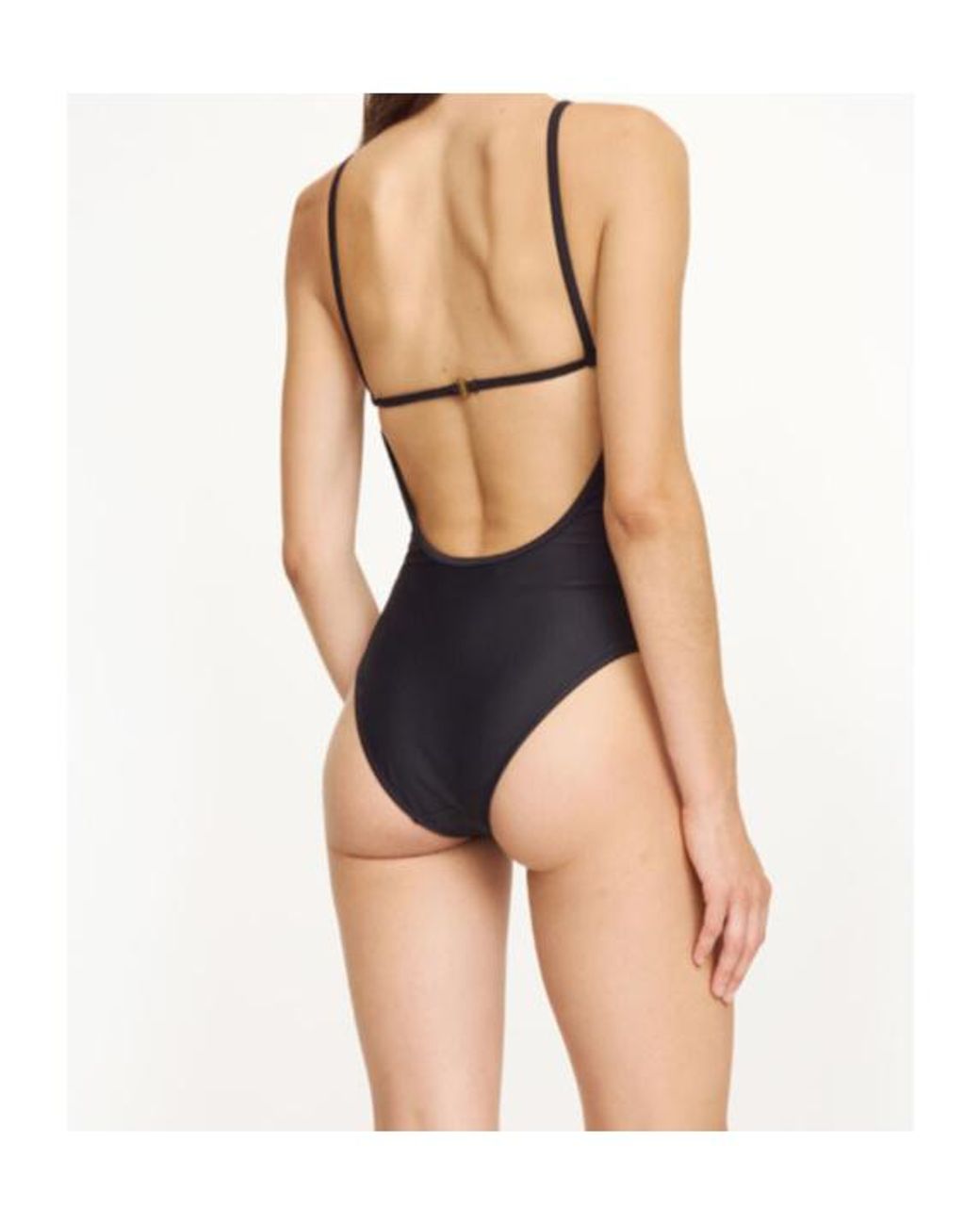 By Malene Birger Blue Astrid Square-Neck Swimsuit