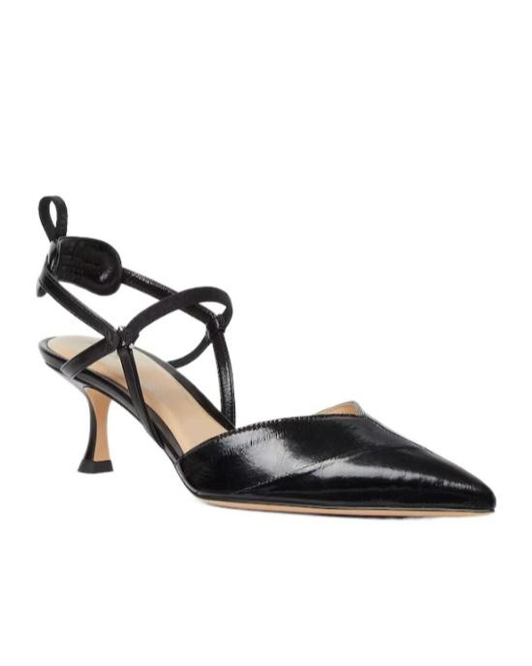 Fendi Black Very Colibri Hagfish Medium-Heeled Slingbacks