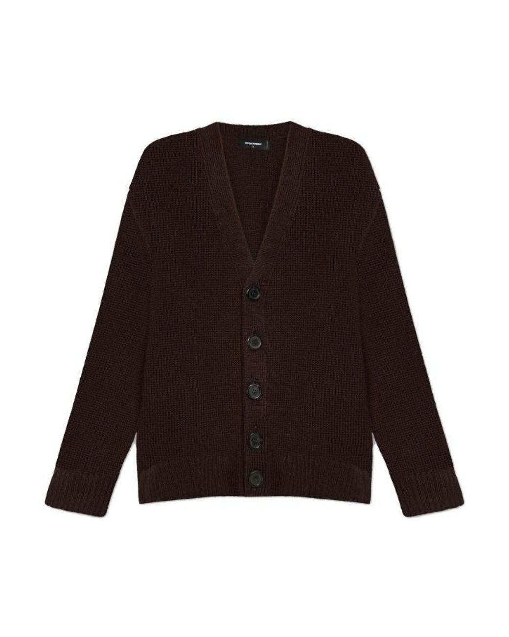 DSquared² Black Wool Cardigan