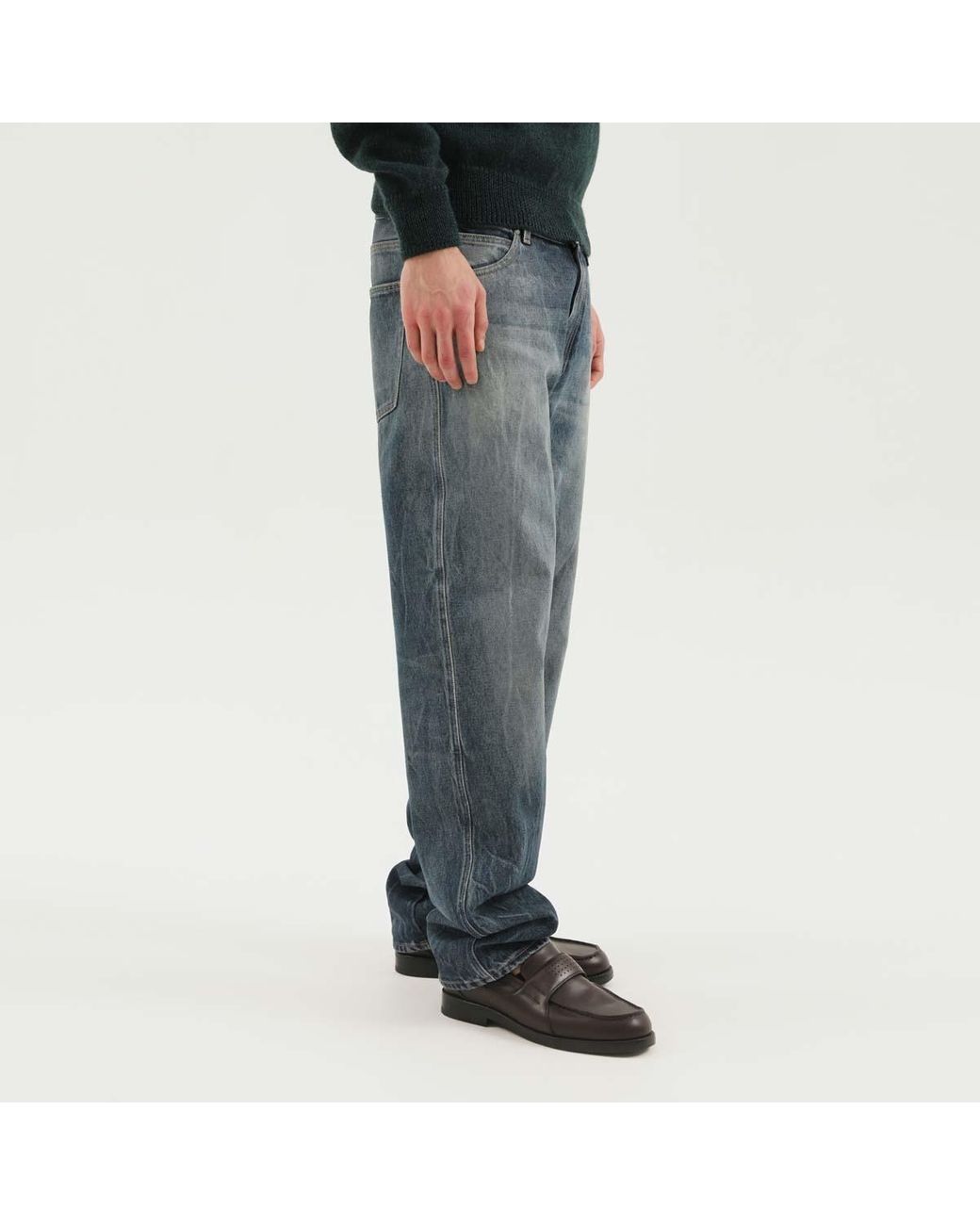 1989 STUDIO Gray Relaxed Fit Jeans for men