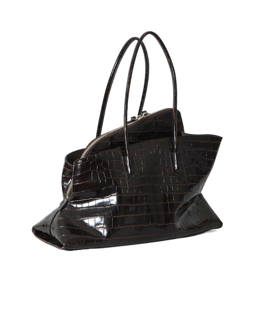 The Attico Black Zippered Handbag