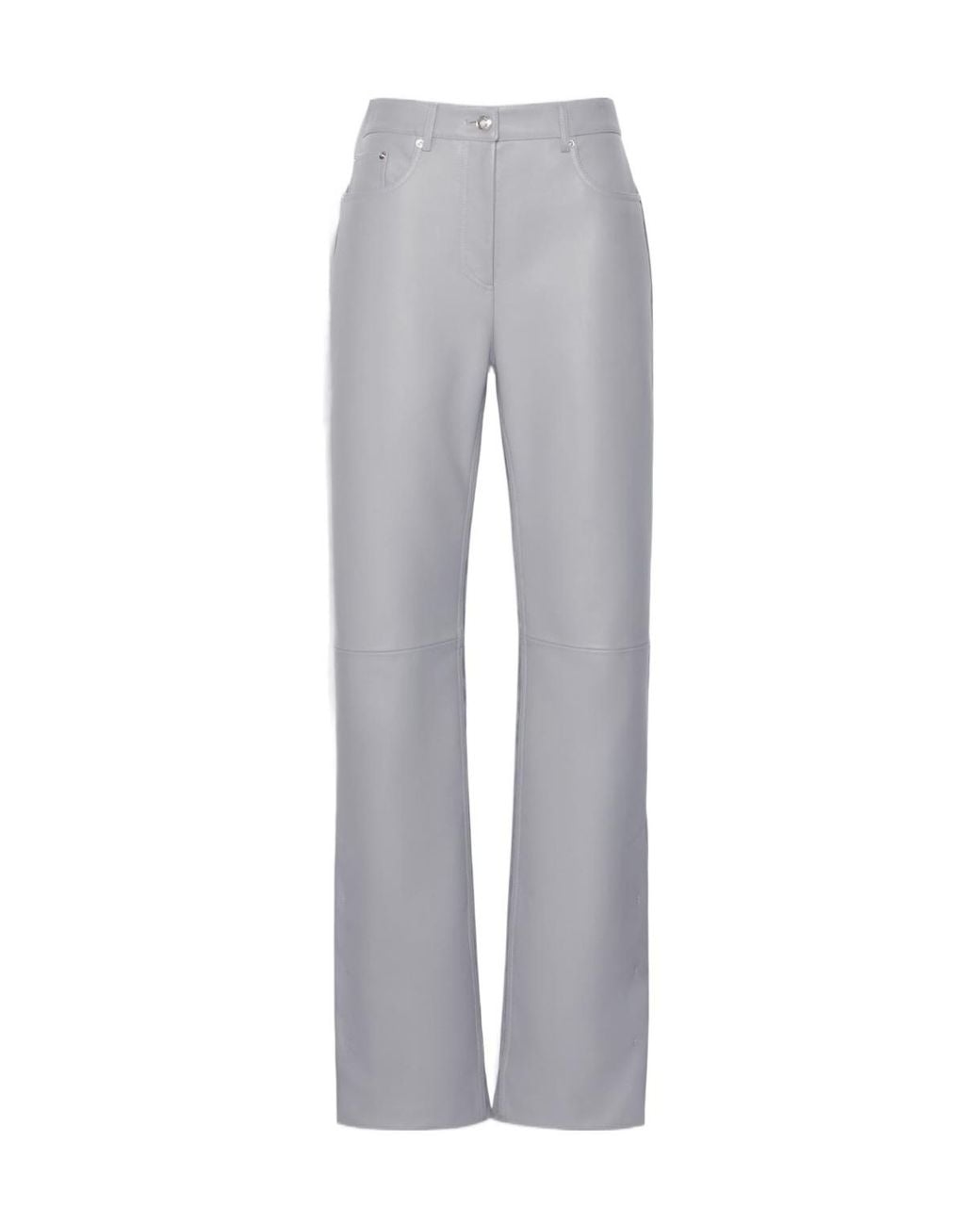 Sportmax Gray Crespo Straight Leg Pants