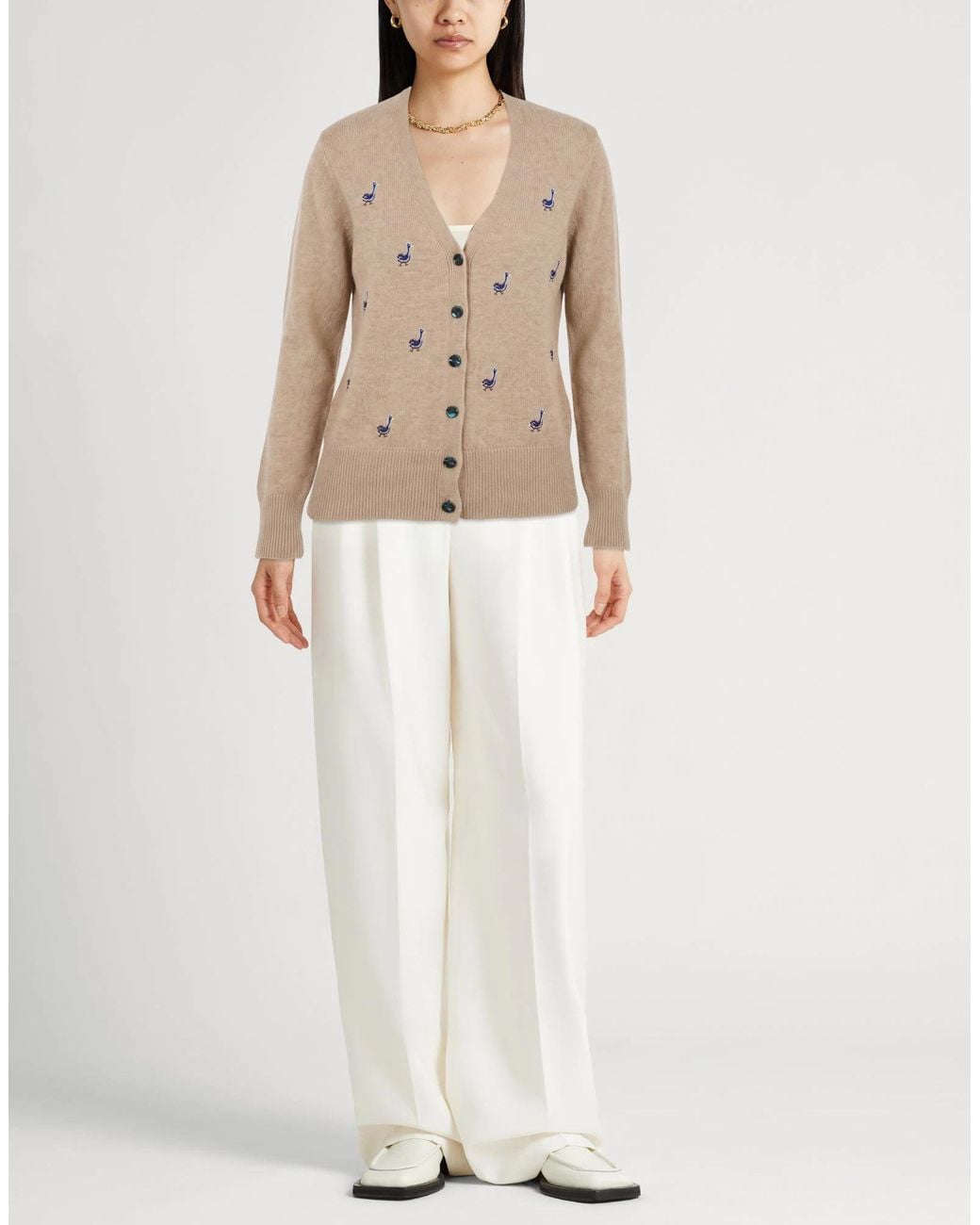 Tory Burch Natural Cashmere Jumpers