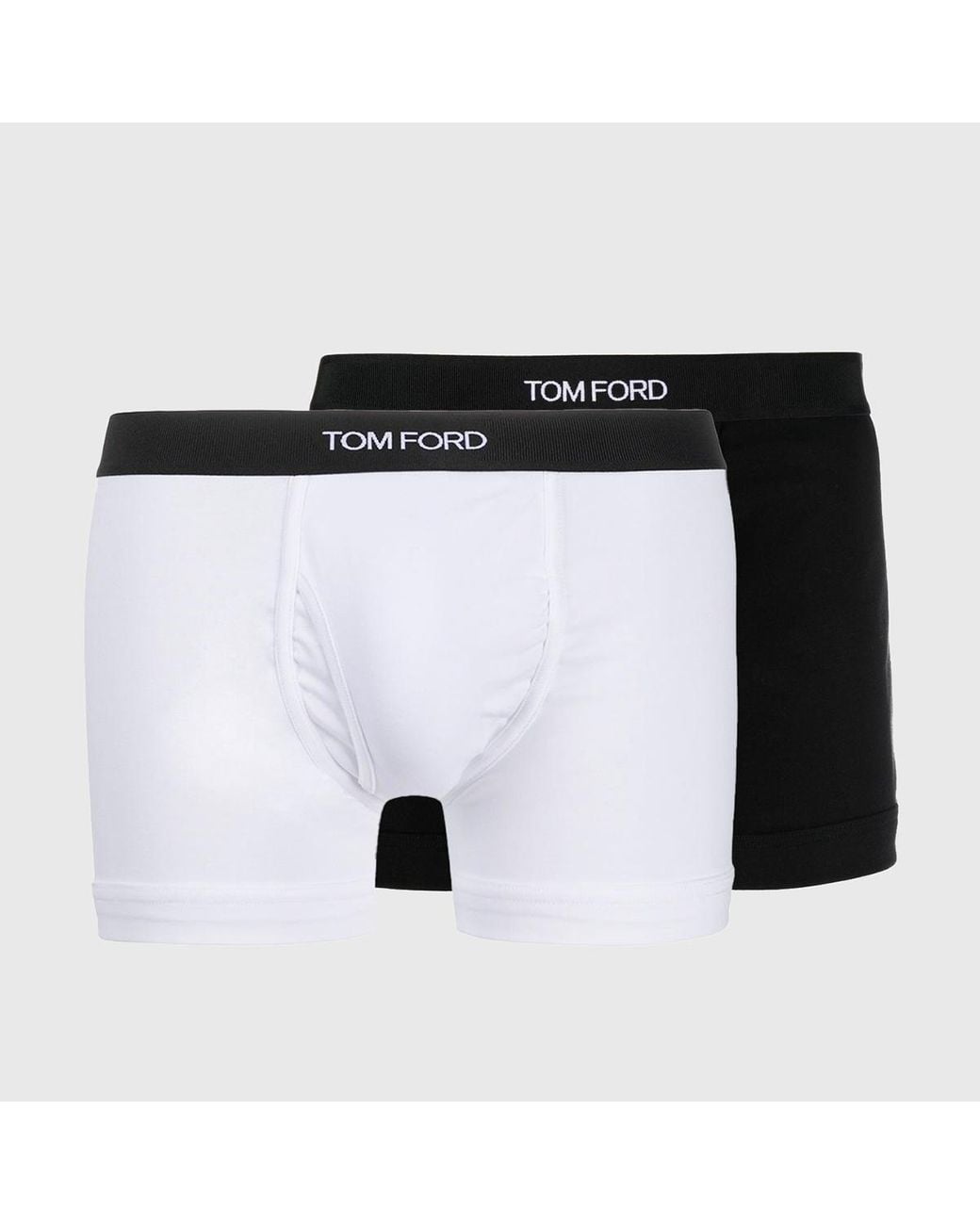 Tom Ford Black Logo Waistband Pack Of Two Boxers for men