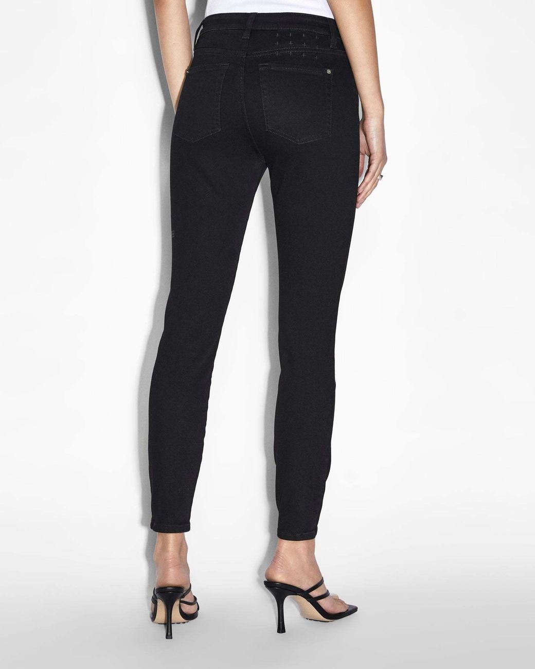 Ksubi Black Spray On Cropped Jeans