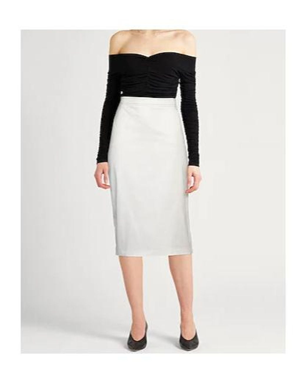 Max Mara White Denim Skirts