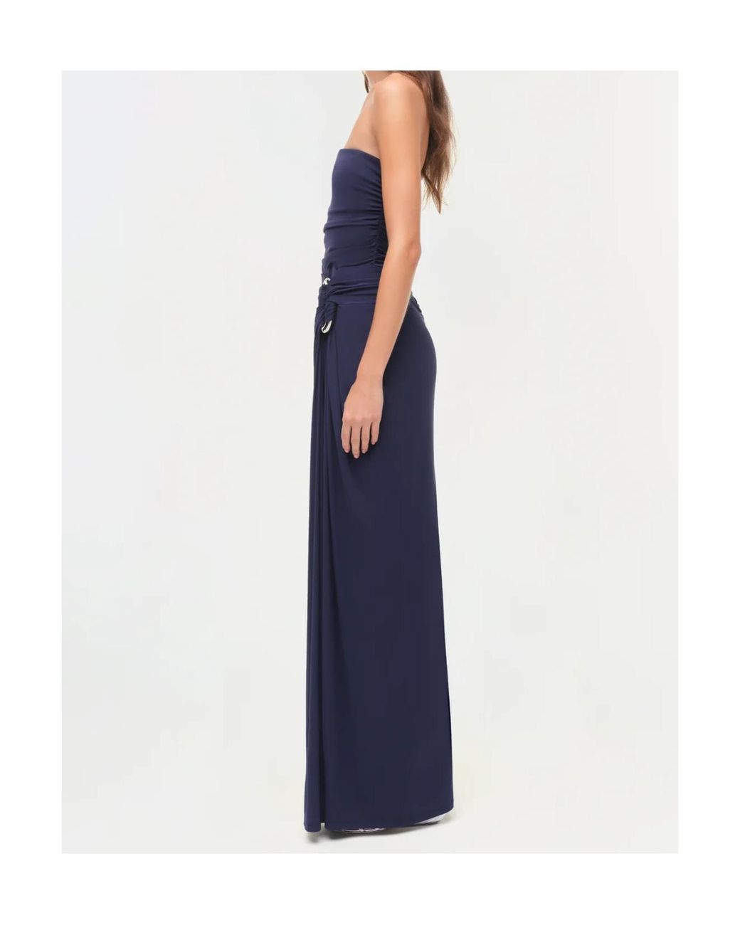 Jonathan Simkhai Blue Strapless Knit Gown