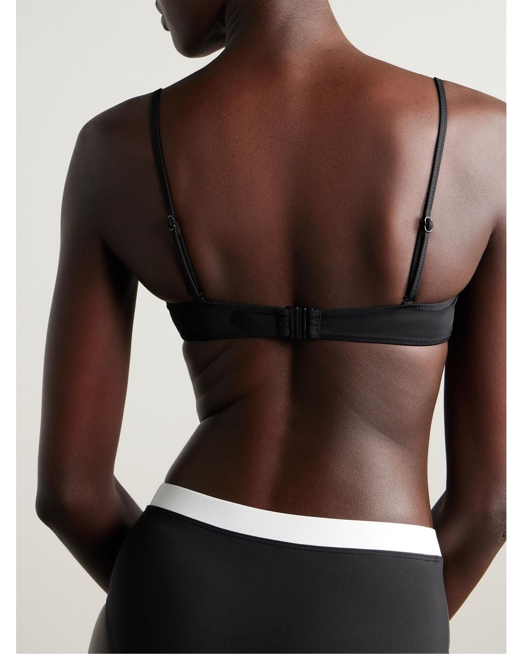 Staud Black Bikini Top