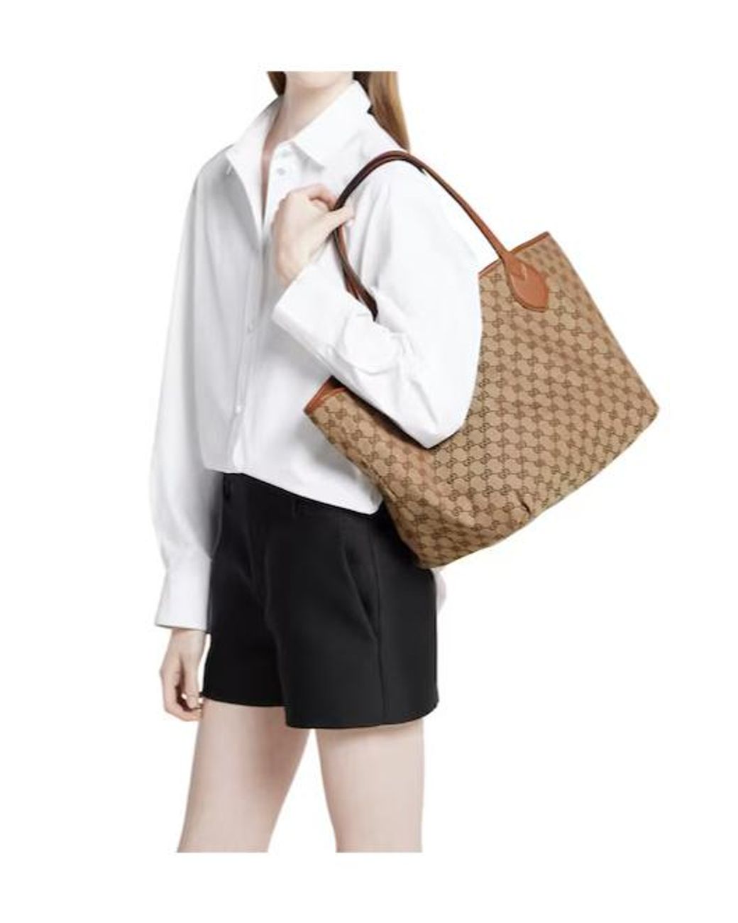 Gucci Brown Totissima Large Reversible Tote Bag