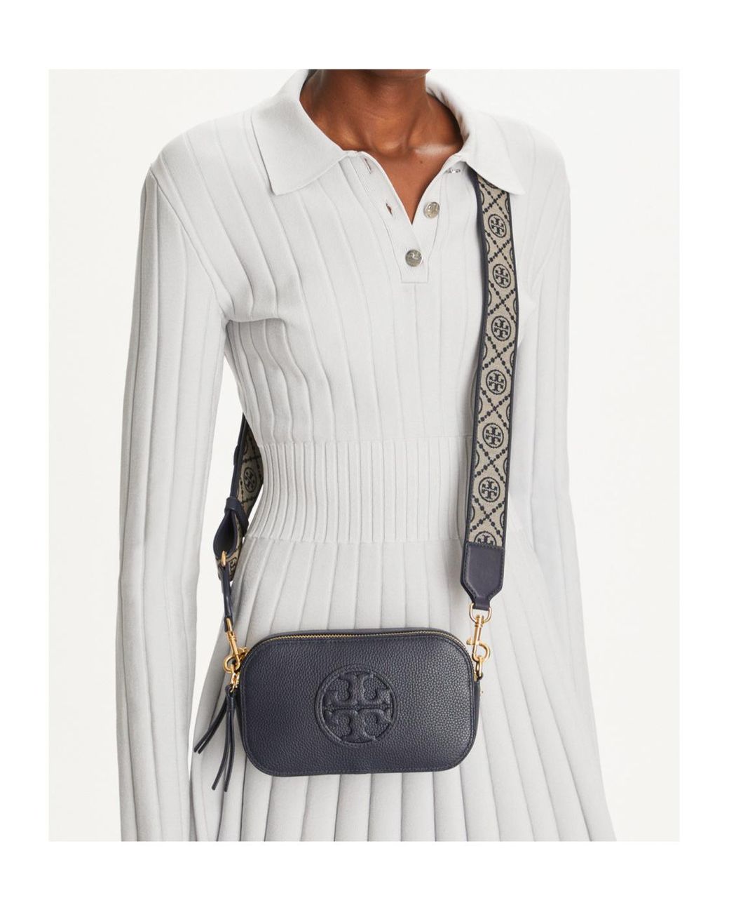 Tory Burch Blue Miller Mini Crossbody