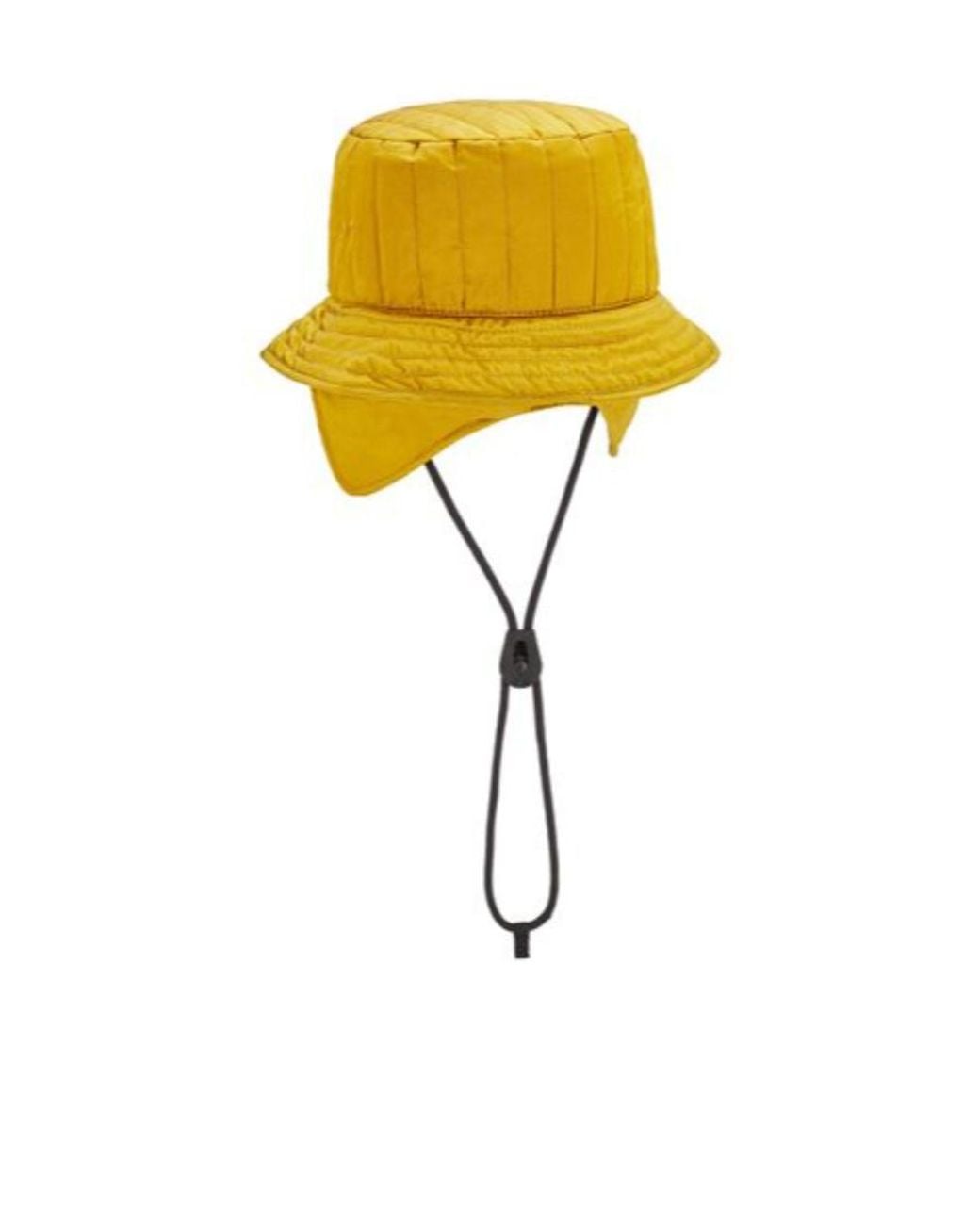 Stone Island Yellow Logo Hat for men