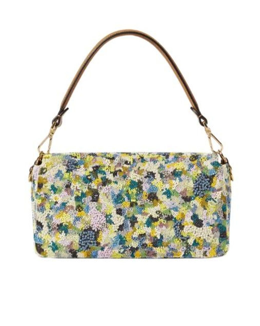 Fendi Metallic Bag Embroidered With Beads