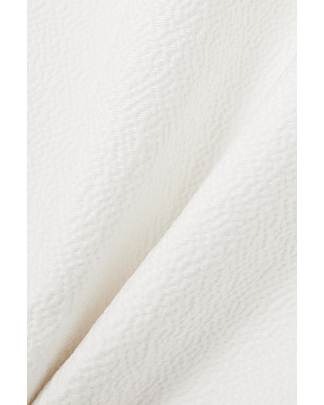 Emilia Wickstead White Elegant Off-The-Shoulder Dress