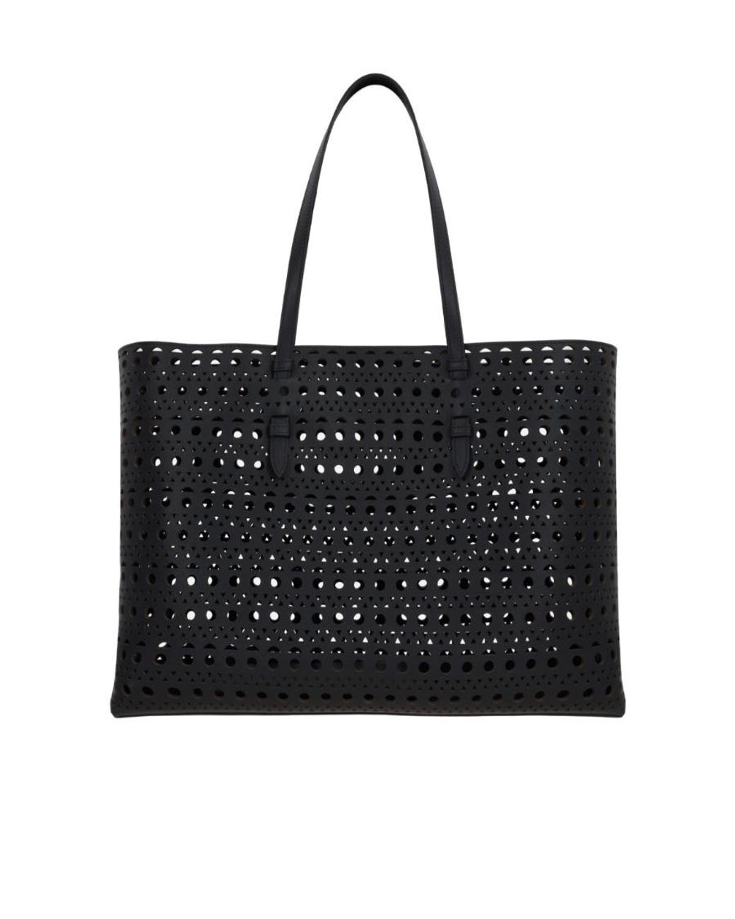 Alaïa Black Alaïa Mina 44 Openwork Tote Bag