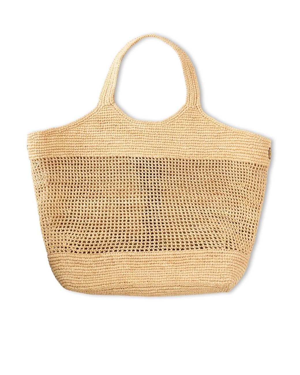 Saint Laurent Natural Raffia Shoulder Bag