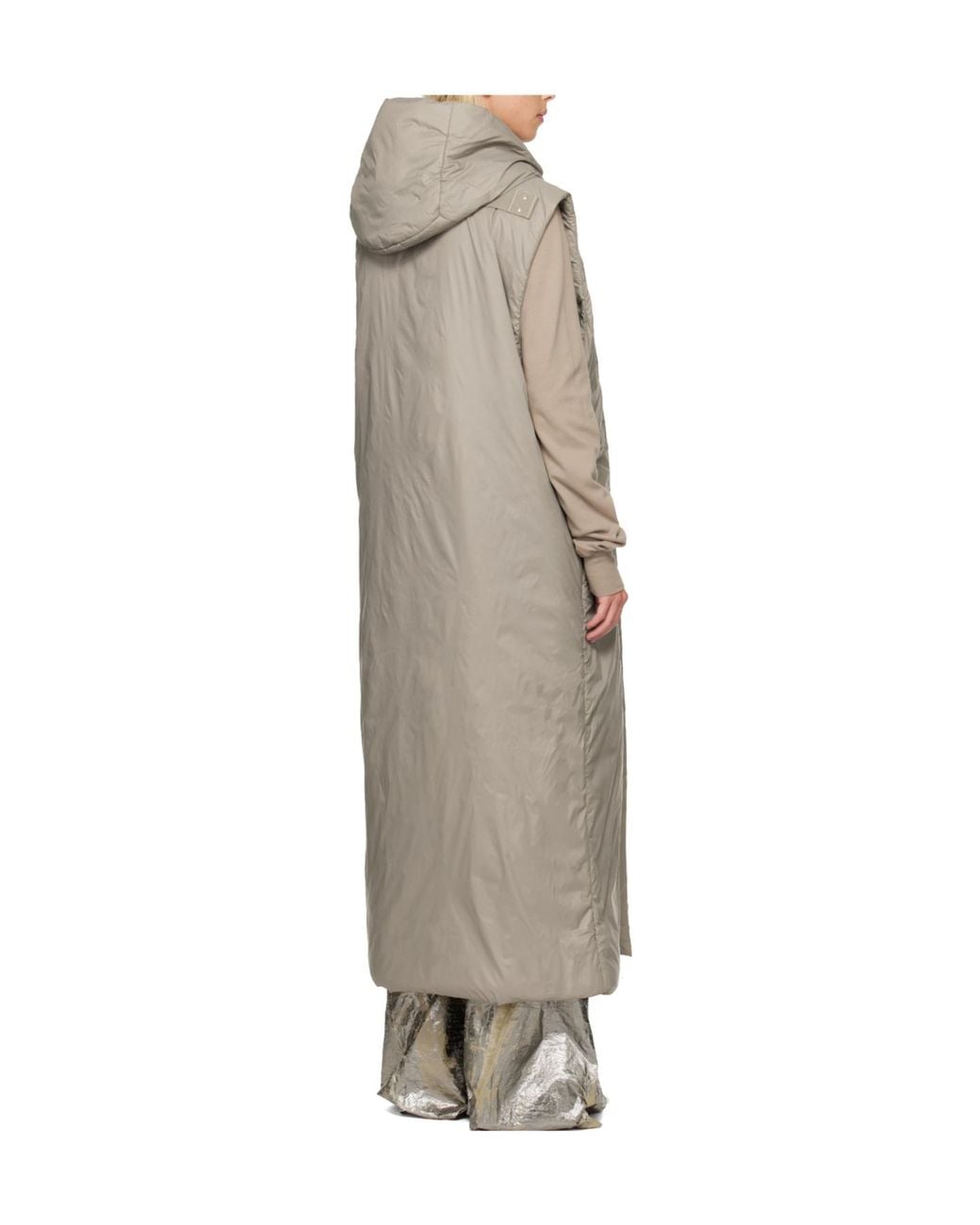 Rick Owens Natural Hooded Coat