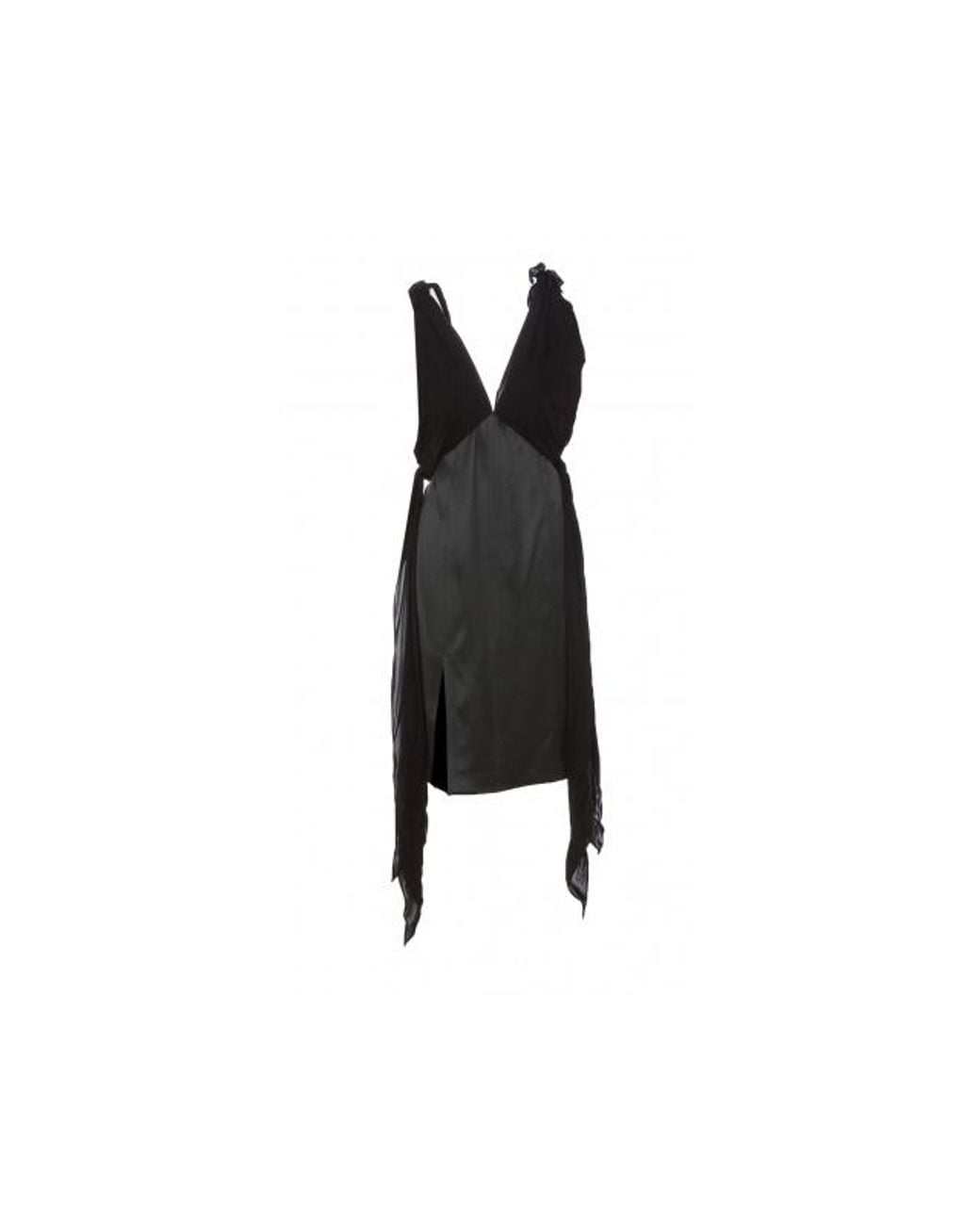 Bottega Veneta Black Fluid Midi Dress