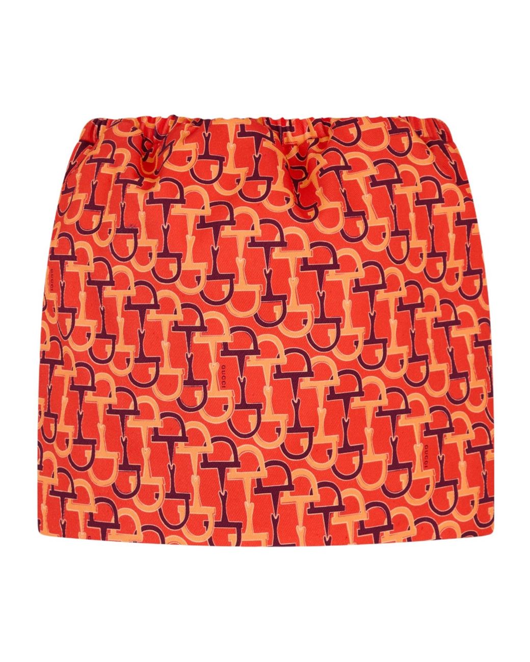 Gucci Red Horsebit Skirt