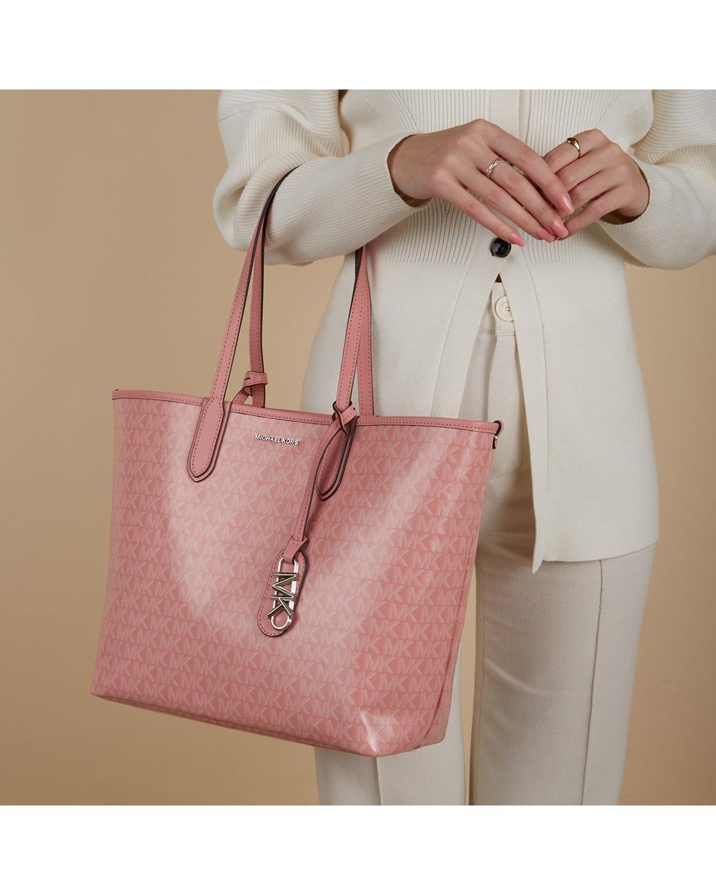 Michael Kors Pink Logo Shoulder Bag