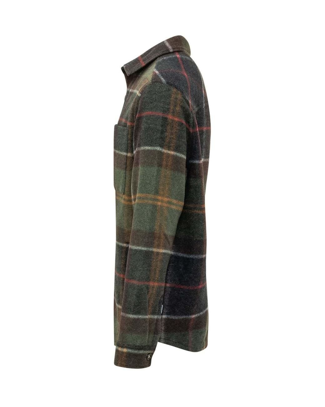 Barbour Black Brushed Check Overshirt for men