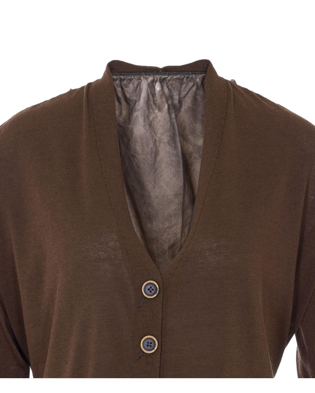 Uma Wang Brown Long Sleeved Cardigan