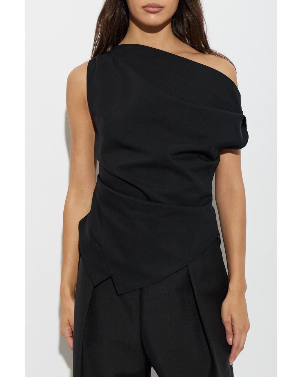 Rohe Black Off-Shoulder Top
