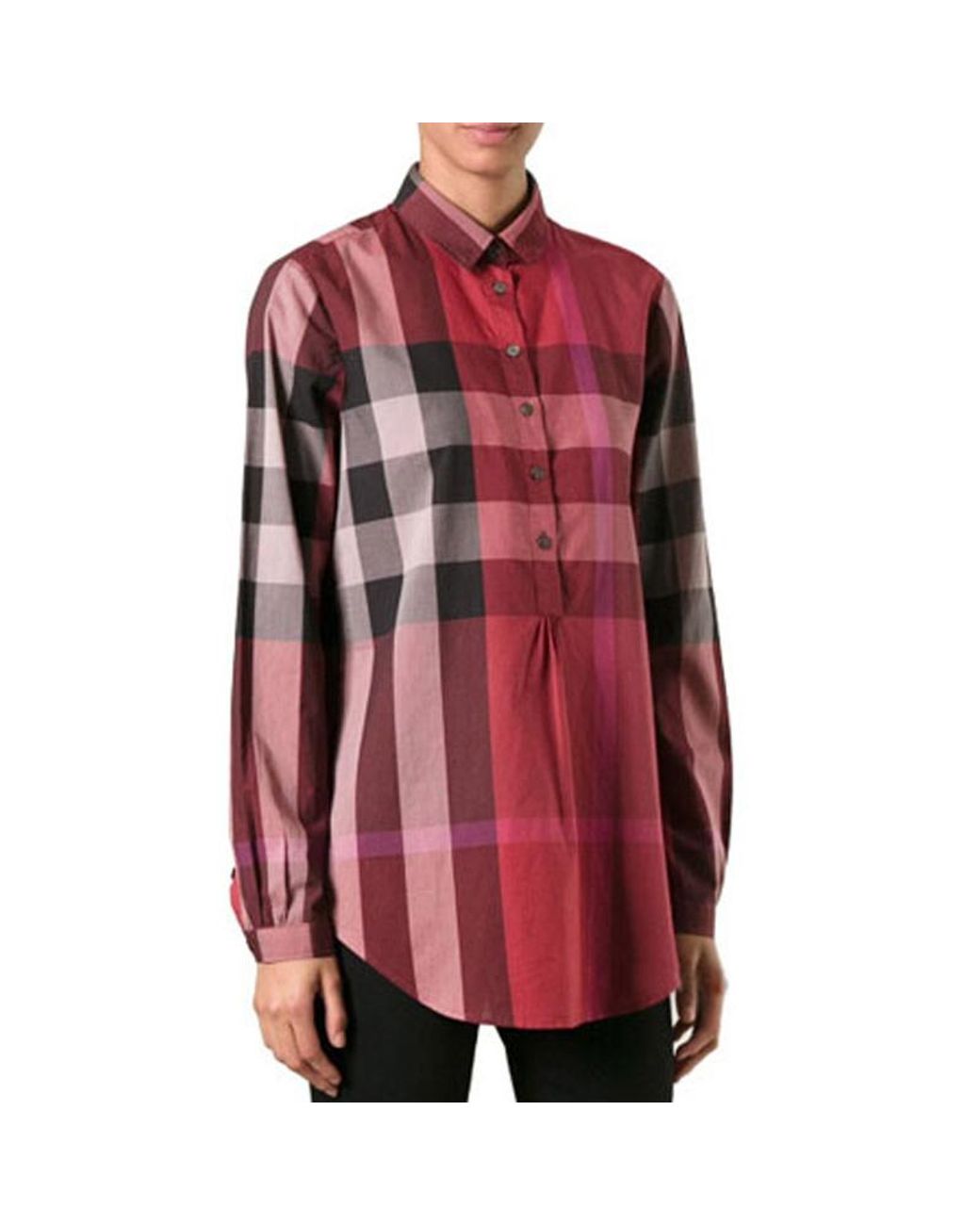 Burberry Red Plaid Shirt