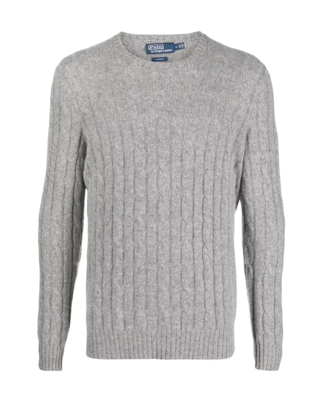 Polo Ralph Lauren Gray Crewneck Knitted Jumper for men