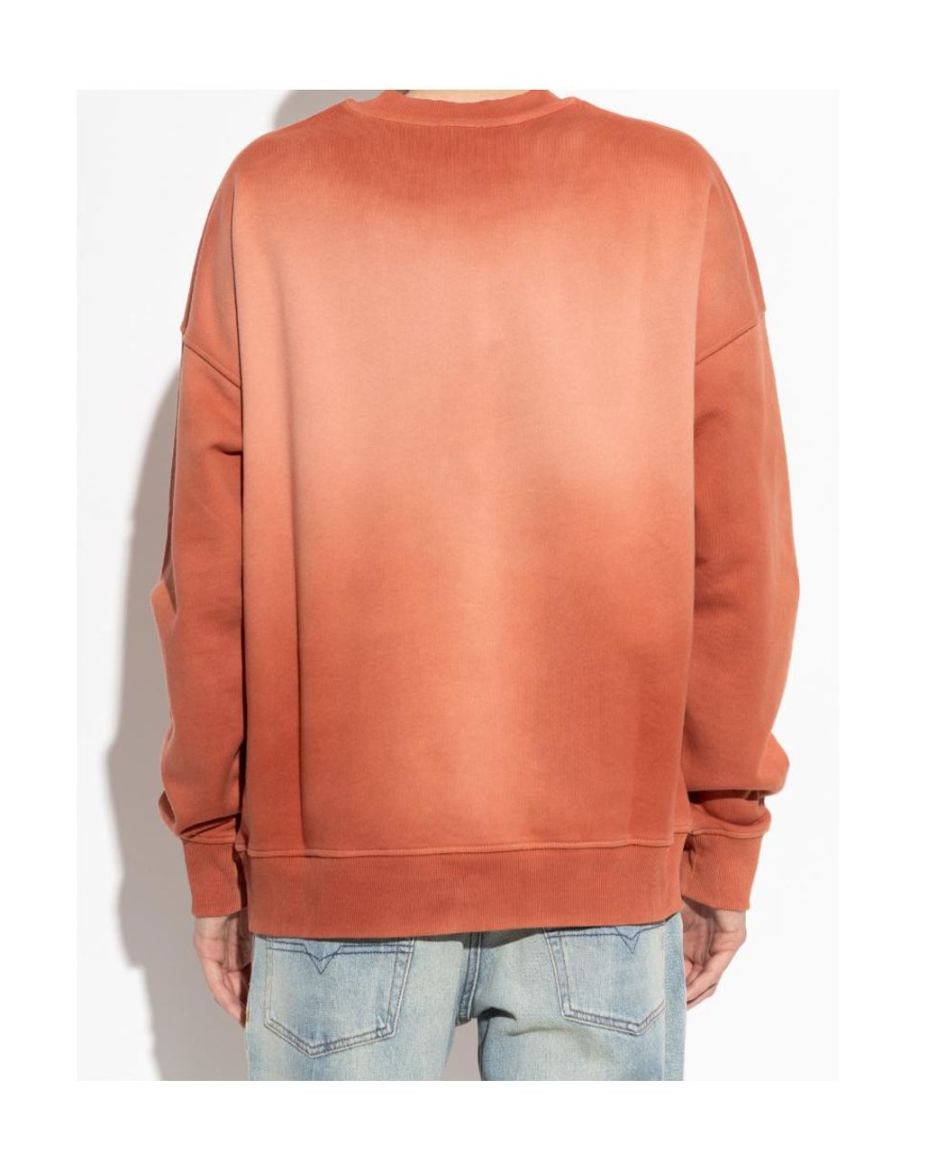 DIESEL Orange Rob R 1 Gradient Sweatshirt for men