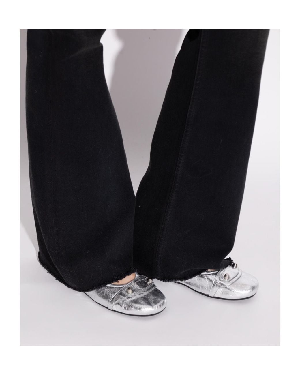 Balenciaga White City Ballet Flats
