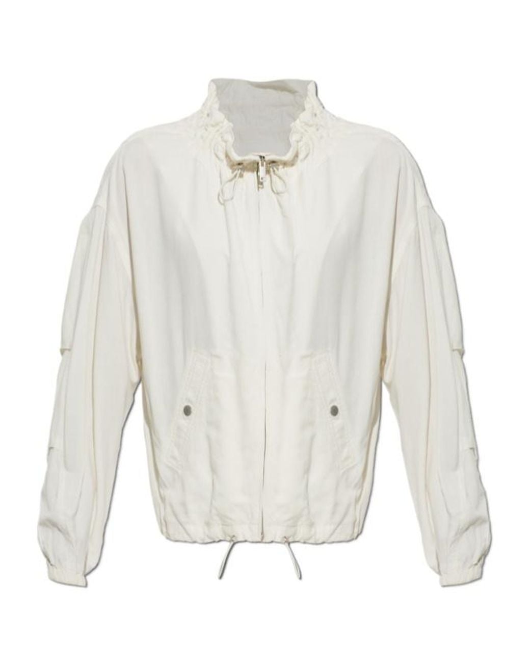 Isabel Marant White Isabel Marant Étoile Plume Drawstring Jacket