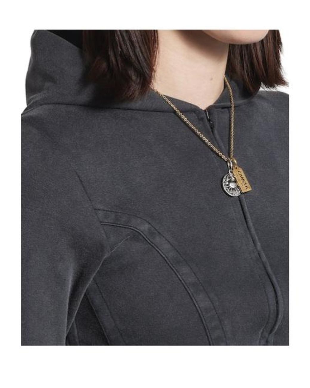 Balenciaga Metallic Horoscope Cancer Necklace