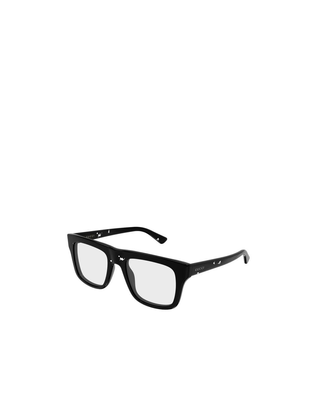 Gucci Black Rectangle Eyeglasses for men