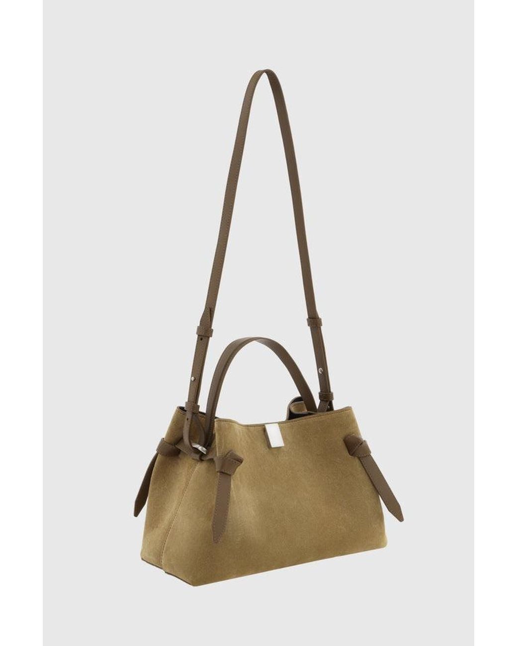 Yuzefi Natural Gyoza Suede Tote Bag