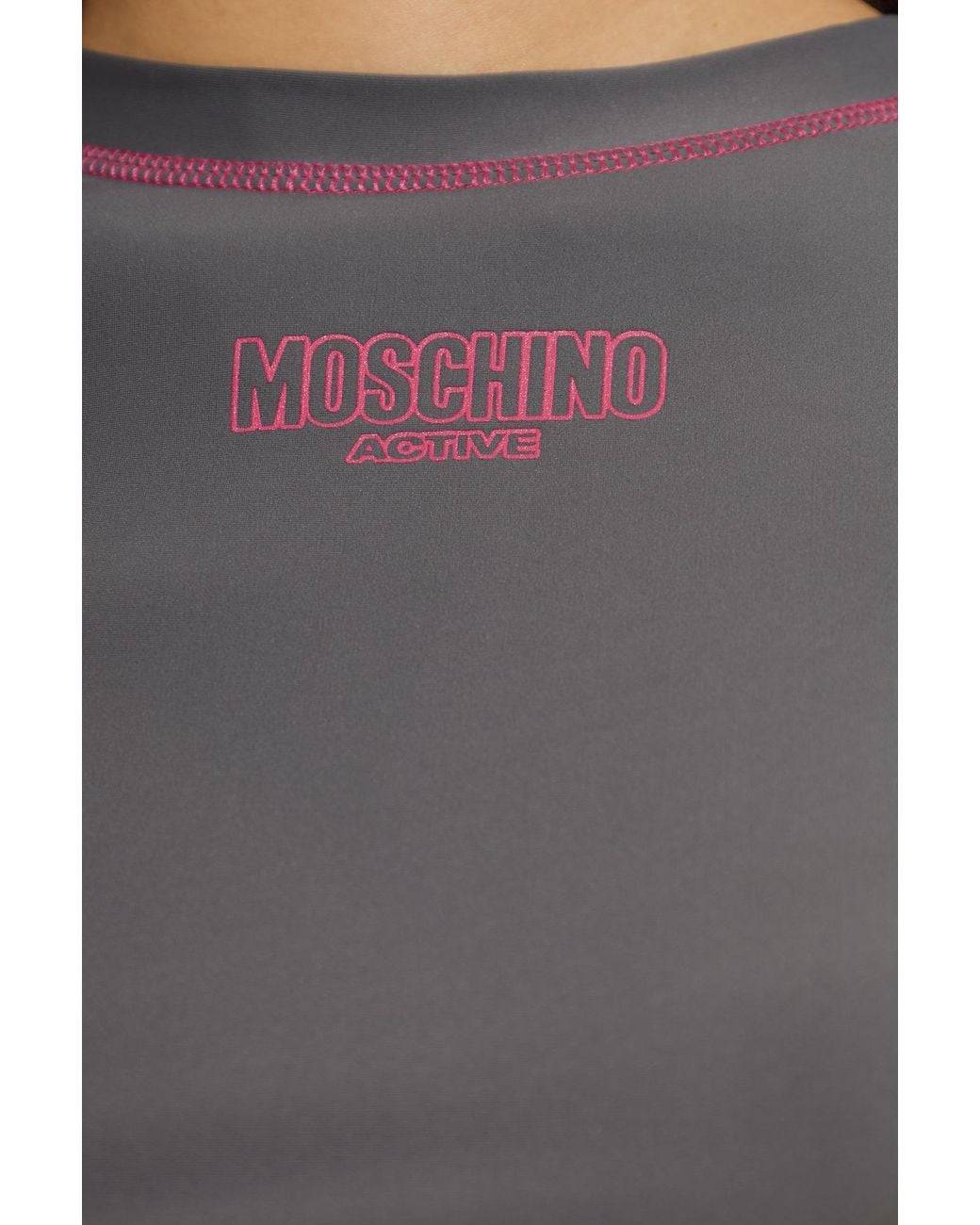 Moschino Gray Active Top