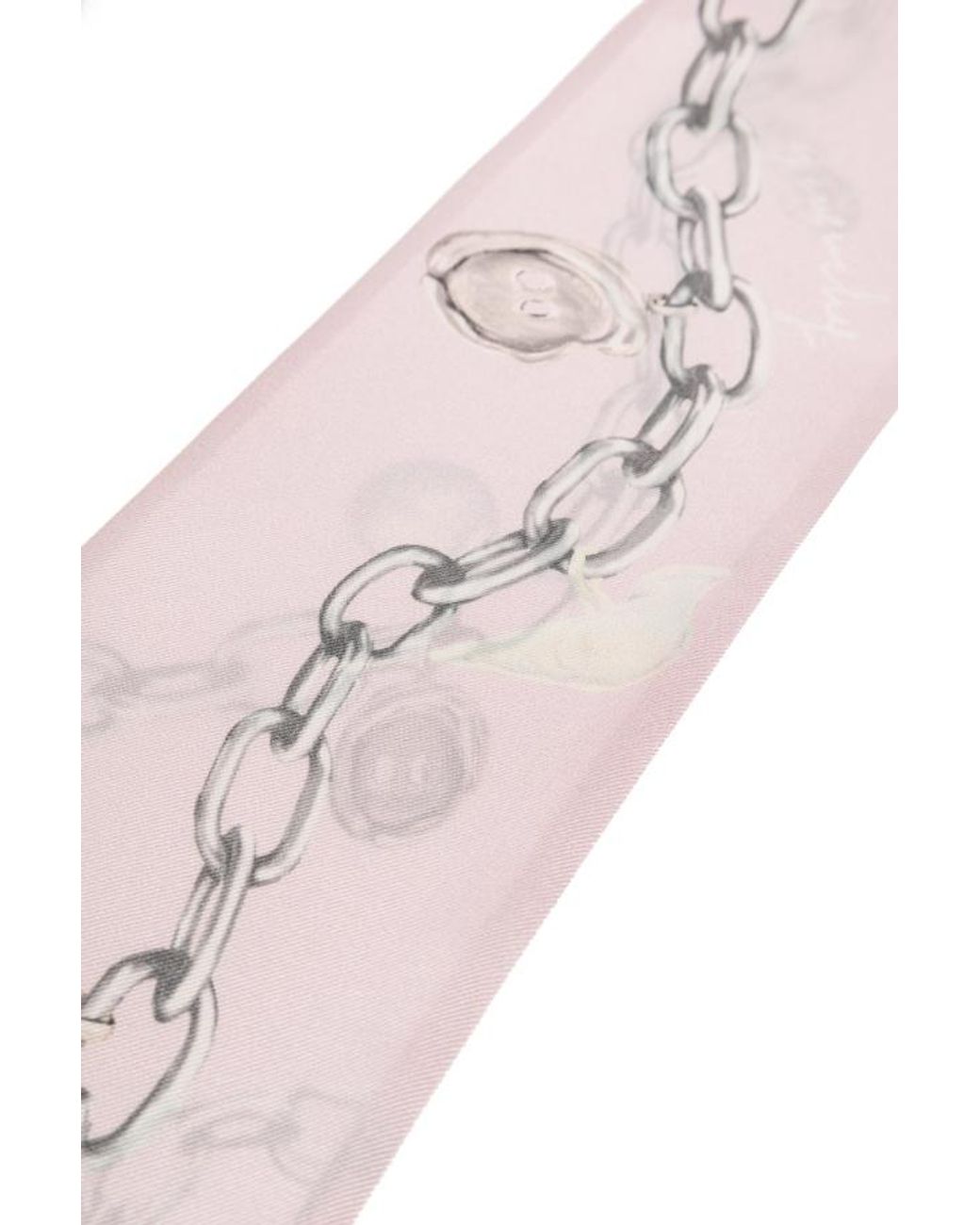 Givenchy White Pointed Silk Scarf