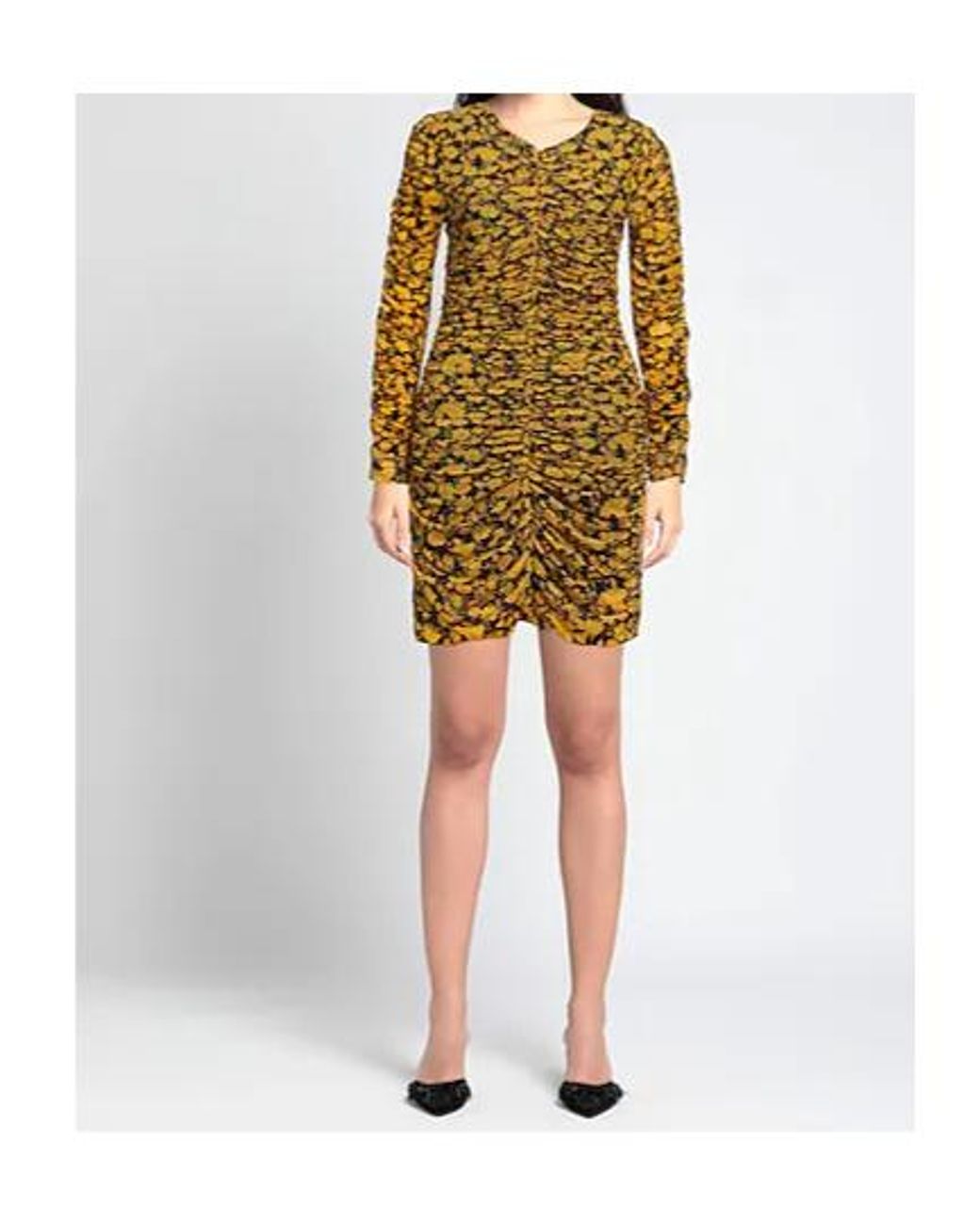 Ganni Metallic Short Dresses